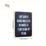 CIFbuy Vintage Dutch Metal Wall Sign I Don't Always Go To Hell But When I Do It Goes Out The Hand Retro Iron Funny Text Decor 8x12 Inch TikTok, TikTok, Goes Self-pickup Logiopics - Image 3