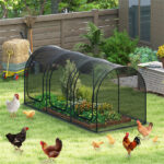 Green 108"x48"x47" Garden Crop Cage with High-Density Nylon Mesh, Plant Protection Tent with Zippered Doors for Vegetables & Flowers - Image 2