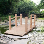 Replace 50941446 Arch Bridge Small Wooden Bridge Courtyard Outdoor Anticorrosive Wood Landscape Bridge Burlywood - Image 4