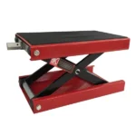 1100lbs Steel Adjustable Scissor Lift for Motorcycles Red - Image 5