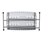 Replace 59374361 76*50*70.5cm Liftable Garden Plastic Table White - Image 7