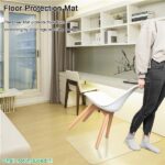 PVC Dull Polish Chair Mat Protection Floor Mat 90x120x0.2cm Rectangular - Image 15