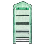 69x49x160cm Black Iron Pipe Pointed Mini Flower Stand With 4 Layers Of Grid, With Zipper Rolling Door, PE Cloth Green House SAME AS99351374 - Image 19