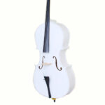 4/4 Wood Cello Bag Bow Rosin Bridge White - Image 2