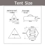 3-4 Person Double Layer Indian Pyramid Tent - Image 7
