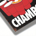 CIFbuy 1pc Beer Pong Metal Sign 8x12 Inch, Iron Art Decorative Plaque, Durable 2D Flat Indoor Wall Art, Minimalist Man Cave Bar Room De TikTok, TikTok, ble 2D Self-pickup Logiopics - Image 5
