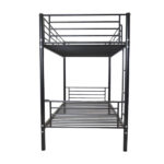 Same Code 12883671 Iron Bed Bunk Bed with Ladder for Kids Twin Size Black - Image 4