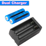 4 PCS 18650 Rechargeable Batteries + 1PCS DoubleCharger Set For FlashlightsHeadlamp (US Logistics For USPS/DHL/Fedex/UPS. No designated logistics accepted TK/TMEU only For self-pickup - Image 5