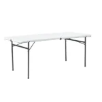 6 Foot Bi-Fold Plastic Folding Table, White (Shipment from Walmart)
