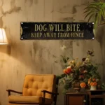 CIFbuy Vintage Aluminum Sign Dog Theme Garden Bar Home 2D Wall Decor Plaque (TikTok, temu pick-up service) - Image 4