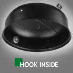 80*41*48cm Iron Spray Smoker Carbon Grill Black - Image 24
