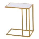 Same Code 12358417 Marble Simple C-Side Table [30x48x61cm] White - Image 2