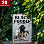 CIFbuy Vintage Black Poodle Laundry Tin Sign 11.8x7.8", 1972 Retro Metal Plaque, Rustic Pet Lover Wall Decor, 2D Flat Farmhouse Laundry TikTok, TikTok, , Rustic Pet Lover Wall Decor Self-pickup Logiopics - Image 8