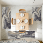 Three-piece kitchen rug set, non-slip and washable, abstract pattern kitchen hallway rug, soft and comfortable, suitable for sinks, floors, entrances, hallways and bathrooms. - Image 12