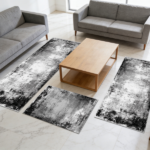 Three-piece kitchen rug set, non-slip and washable, abstract pattern kitchen hallway rug, soft and comfortable, suitable for sinks, floors, entrances, hallways and bathrooms. - Image 8