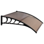Same Code 70596693 100 x 96cm Household Application Door & Window Rain Cover Eaves Brown Board & Black Holder - Image 13