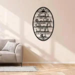 CIFbuy Metal Baked Paint Islamic Dhikr Quote Oval Wall Art Muslim Home Decor (TikTok, temu pickup) - Image 5