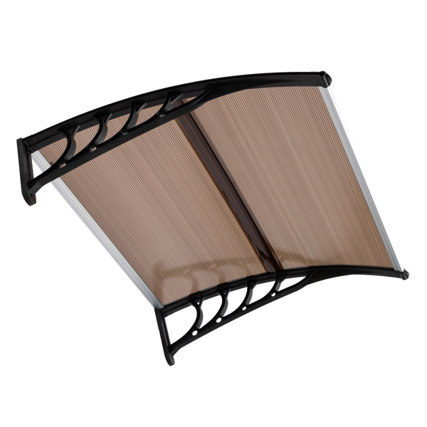 Same Code 27539880 40*38in Household Application Door & Window Rain Cover Eaves Brown Board & Black Holder