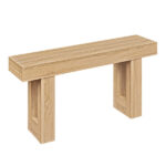 63" Farmhouse Console Table, Narrow Entryway Table with Spacious Bottom Storage - Image 4