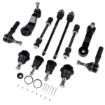 12Pcs Front Ball Joints Tie Rods Sway Bars Kit Fit for Chevy Silverado GMC Sierra 1500HD 2500 2500HD 3500 3500HD 2001-2010 K80631 K6654 K6535 ES3488 ES3609 - Image 5