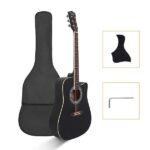 [Do Not Sell on Amazon] GT502 41-Inch Notch Spruce Panel Matte Edging Folk Guitar Bag Shield Wrench Black - Image 7
