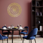 CIFbuy Exquisite Sacred Mandala Aluminum Wall Art Circular Meditation Decor for Living Room TikTok, temu pick-up service - Image 4