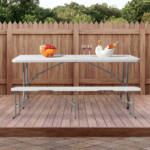 6FT Outdoor Courtyard Foldable Bench - Image 20
