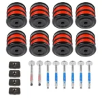 8X Silicone Body Mount Bushings and Cushion Bolts Kit Replacement for F-250 F-350 2008-2016 13848 - Image 6