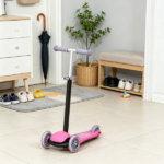 Pink 3-in-1 Ride on Push Car Kids Scooter Sliding Walker with Adjustable Handlebar 3 Balanced Wheels Removable Storage Seat for Ages 2-6 - Image 5