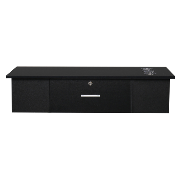 Classic Salon Wall Mount Styling Station Beauty Salon Spa Locking Cabinet Black