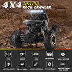 2026 2 Batteries 1:12 Rock Crawler Rechargeable Off Road Truck 4WD , Metal Shell LED Headlights RC Remote Control Off Road Car Truck,Logistics is randomly sent by UPS/USPS/UNI/GOFO - Image 2