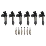 6 Ignition Coils & Plugs fit for Chevrolet Caprice Impala Malibu V6 3.6L 2010-2020