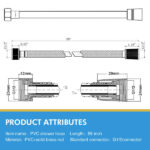 PVC Shower Hose 59 Inches Extra Long Smooth Handheld Shower Hose Flexible Anti-Kink Handheld Shower Head Hose with brass spin inner core White[Unable to ship on weekends, please place orders with caut - Image 6