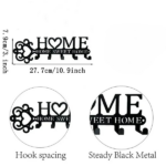CIFbuy Marvelous 1 Piece Metal Wall - Mounted Key Holder with 5 Hooks. This Wall Hanger, Which is a Key Holder Wall Mount, Stylish Household Coat Rack, and (TikTok/temu self-pickup orders) - Image 6