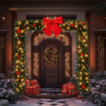 Christmas Artificial Tree Archway Decoration, Realistic PVC Holiday Tree Arch Frame for Outdoor Indoor Room Festival Party Wedding Garden, Flat Top - Image 7