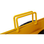Heavy Duty Panel Dolly Slab Dolly with Handle & 2 10" Peneumatic Tires Wheels 600LBS Load Capacity for Drywall Sheet Heavy Appliance & Material Handling All Terrain Moving Cart Panel Dolly - Yellow - Image 2