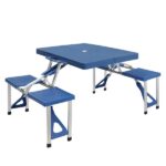 Same Code 53973428 31" Tall Directors Chair with Footrest, 4Portable Bar Height Folding Camping Chair with Built-in Cup Holder, Side Table, Storage Pocket, Olive - Image 18