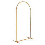 100*200cm For Wedding, Iron, Arc Roof, Door Frame Shape, Water Bag With Floor Nails, Iron Arch, Golden Yellow - Image 3