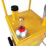 30 Gallon Gas Caddy Tank Storage Drum Gasoline Diesel Fuel Transfer with universal wheel Bright Yellow JGC30 RAL1003 - Image 23