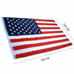 4pcs 4X6FT 120*180cm American Flag USA Flag Printed Nylon Flag National Flag w/Brass Grommets Courtyard Decoration Festival Decoration Flag(US Logistics only For USPS.TK/TMEU only For self-pickup) - Image 3
