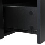Classic Salon Wall Mount Styling Station Beauty Salon Spa Locking Cabinet Black - Image 22