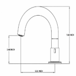 8-Inch Widespread Lavatory Faucet, 2-Handle 3-Hole with 360° Spout Vanity and Pop-Up Drain, Matte Black[Unable ship on weekends, TK/TEMU only for pickup, only TX10643 warehouse supports GOFO] - Image 3