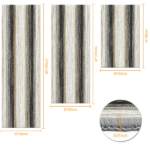 Three-piece kitchen rug set, non-slip and washable, abstract pattern kitchen hallway rug, soft and comfortable, suitable for sinks, floors, entrances, hallways and bathrooms. - Image 4