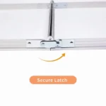 4 Ft Folding Camping Table Portable Adjustable Height Aluminum Picnic Table for Indoor Outdoor Use (Shipment from Walmart) - Image 3