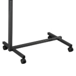 Multifunctional Adjustable Bedside Table MDF + Iron Movable Sofa Side Table 4-Wheeled Small Computer Desk with Brakes 26.5*16.5*27~44in Dark Wood Grain Color - Image 36