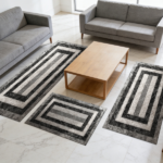 Three-piece kitchen rug set, non-slip and washable, abstract pattern kitchen hallway rug, soft and comfortable, suitable for sinks, floors, entrances, hallways and bathrooms. - Image 12