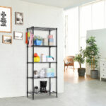 Changeable Assembly Floor Standing Carbon Steel Storage Rack Black - Image 35