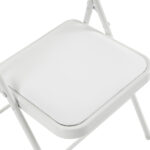 Old Code 33292149 4pcs Elegant Foldable Iron & PVC Chairs for Convention & Exhibition White - Image 20