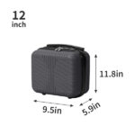Non-TSA customs lock 5-in-1 PP trolley case, 12in, 16in, 20in, 24in, 28in, PP, dark gray - Image 5