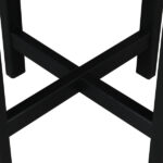 46*46*46cm Single Layer Round HDPE Side Table Black - Image 14